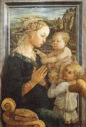 Fra Filippo Lippi Madonna and Child with Two Angels USA oil painting artist